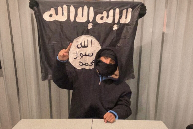 Said with ISIS flag